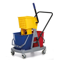 Carro para Limpeza - Balde Duplo c/ Espremedor - 34 litros Carro para Limpeza - Balde Duplo c/ Espremedor - 34 litros